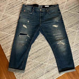 Men's G-Star Raw Moddan Type C Relaxed Tapered Jeans 40×32 ripped patch gstar